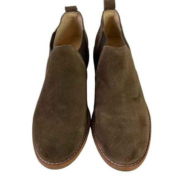 Clarks Brown Ankle Booties with Side Cutouts - Picture 6 of 16